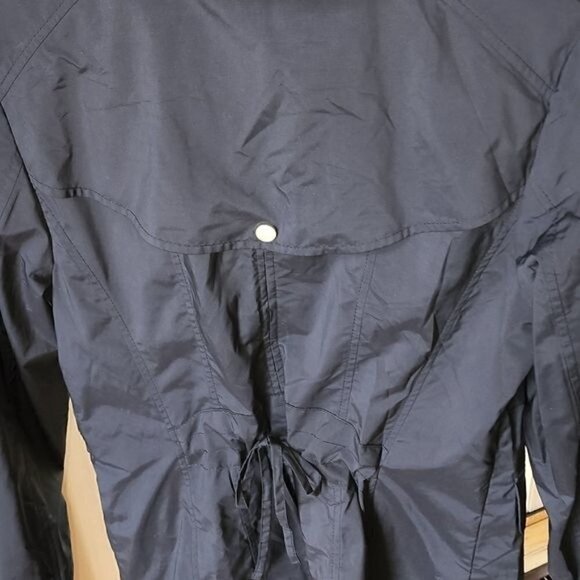 Cole Haan Signature Embellished Hooded Cinched Pocketed Full Zipper Sz M Jacket - Picture 9 of 14